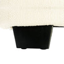 Alexa Queen Size High Rise Headboard Linen Beige Fabric Four MDF Drawers with Wheels Bed Frame-7