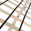 Queen Size Bedframe Velvet Upholstery Deep Blue Colour Tufted Headboard Deep Quilting-7