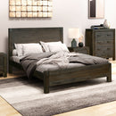 Bed Frame King Size in Solid Wood Veneered Acacia Bedroom Timber Slat in Chocolate-1