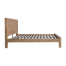 Bed Frame King Size in Solid Wood Veneered Acacia Bedroom Timber Slat in Oak-4