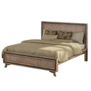 King Size Silver Brush Bed Frame in Acacia Wood Construction-3