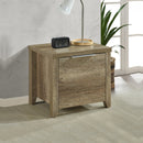 Bedside Table 2 drawers Storage Table Night Stand MDF in Oak-1