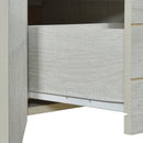 Bedside Table 2 drawers Storage Table Night Stand MDF in White Ash-6