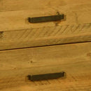 Bedside Table 2 drawers Night Stand Solid Wood Storage Light Brown Colour-3