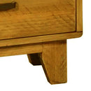 Bedside Table 2 drawers Night Stand Solid Wood Storage Light Brown Colour-4