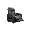 1 Seater Electric Air Leather Dark Grey Recliner-1