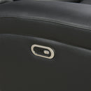 2 Seater Electric Leather/PVC Black Recliner-4