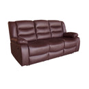3+1+1 Seater Recliner Sofa In Faux Leather Lounge Couch in Brown-5
