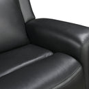 3-1-1 Seater Electric Leather/PVC Black Recliner Set-6