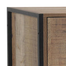 Wine Cabinet with 2 Strorage and open Selves Bar Cabinet Cupboard in Oak Colour-4