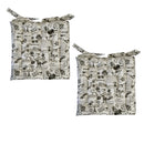 Set of 2 Cotton Cover Chair Pads 40 x 40 cm Arc de Triomphe-1