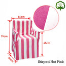 Rans Alfresco 100% Cotton Director Chair Cover - Striped Hot Pink-2