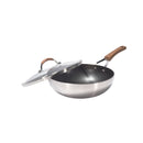 Kylin 3 Layer Stainless Steel Non Stick Noka Wok 30cm-1