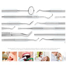 Stainless Steel Dental Tools Set Oral Care Kit with Metal Storage Case-12