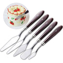 Cake Cream Spatula 5 Pcs/Set Stainless Steel Frosting Spatula Baking Pastry Tools-8