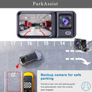 Front and Rear Triple Lens Dash Cam 1080P HD Three-Lens Driving Recorder Reversing Visual Recording-4