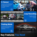 Wifi 10" 2K Dash Cam RearView Camera Reversing Recorder Comes with Free 32GB Card-3