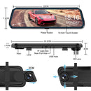 Wifi 10" 2K Dash Cam RearView Camera Reversing Recorder Comes with Free 32GB Card-9