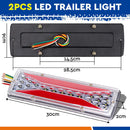 12V LED Trailer Tail Light Kit Pair Plug 7m 5 Core Wire 7 Pin Flat Plug Ute Set-3