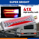 12V LED Trailer Tail Light Kit Pair Plug 7m 5 Core Wire 7 Pin Flat Plug Ute Set-5