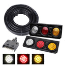 63 LED Trailer Tail Light Kit Pair Plug 7m 5 Core Wire 7 Pin Flat Plug Ute Set-1