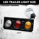 63 LED Trailer Tail Light Kit Pair Plug 7m 5 Core Wire 7 Pin Flat Plug Ute Set-4