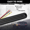 Trailer Tail Light Kit Pair Plug 7m 5 Core Wire Turn Signal 7 Pin Flat Plug Set-4