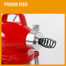 400W Drain Cleaner Electric Eel Rigid Plumbing Sewerage Pipe Machine 6 Cutters-4