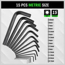 32Pcs Hex Key Set Allen Wrench Set Metric & SAE Storage Case L Shape Crv Au-4