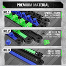 SWANLAKE 6-Piece Swivel Socket Organiser Set, 1/4-Inch x 26 Clips, 3/8-Inch x 26 Clips, 1/2-Inch x 22 Clips, Premium Quality Socket Storage Holders-3