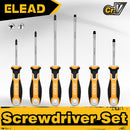 ELEAD 6Pcs Magnetic Screwdriver Set Phillips Slotted Non-Slip Handle Crv-2