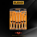 ELEAD 6Pcs Magnetic Screwdriver Set Phillips Slotted Non-Slip Handle Crv-10