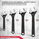 SEDY 4Pc Adjustable Wrench Set Shifter Heavy Duty SAE & Metric Household Repair-7