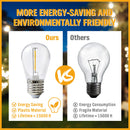 Solar Power 15 LED 18.2M Festoon String Lights Wedding Party WaterProof-4