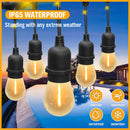 Solar Power 15 LED 18.2M Festoon String Lights Wedding Party WaterProof-7
