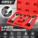 SEDY 4Pcs Metal Nut Splitter Kit Pressure Nut Cracker Remover Extractor Tool-2