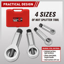 SEDY 4Pcs Metal Nut Splitter Kit Pressure Nut Cracker Remover Extractor Tool-6