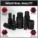 107Pc Hex & Torx Bit Socket Set E-Torx Extra Long Allen Key Sockets Metric & SAE-5