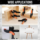 HORUSDY 32Pc 7" Nylon Spring Clamp Extra Large Rubber Non-Slip Grip Handle Clips-7