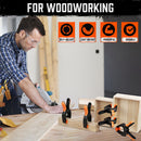 HORUSDY 32Pc 7" Nylon Spring Clamp Extra Large Rubber Non-Slip Grip Handle Clips-8