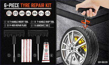 2packs x 6Pcs Tyre Repair Kit Tire Puncture Emergency Tools Set Motorcycle Bike Car AU - 0