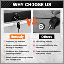 HORUSDY 5 Drawer Tool Box Trolley Cabinet Storage Cart Garage Organiser Lockable-6