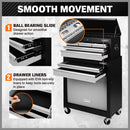 HORUSDY 7 Drawer Tool Box Trolley Cabinet Storage Cart Garage Toolbox Organiser-10