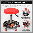 SEDY 150kg Load Pneumatic Roller Seat Mechanic Rolling Stool With Tool Tray AU-7