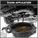 SEDY 15L Oil Change Pan Drain Tray Portable Dish Coolant Recovery Pan Black-9