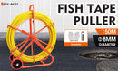 150M×8MM Fish Tape Puller Fiberglass Wire Cable Running Duct Rodder Heavy Duty-3