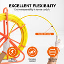 150M×8MM Fish Tape Puller Fiberglass Wire Cable Running Duct Rodder Heavy Duty-5