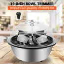 19 inch Bud Leaf Bowl Trimmer Tumble Stainless Steel Blades Twisted Spin Cut-10