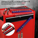 SEDY 2Pc 3/8" Drive Magnetic Socket Organizer Metric SAE Sockets Storage Holder-5