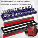 SEDY 2Pc 3/8" Drive Magnetic Socket Organizer Metric SAE Sockets Storage Holder-6